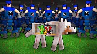 Scary Mech Barry Apocalypse vs. Mikey and JJ Doomsday Bunker in DOG in Minecraft (Maizen)