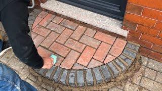 Semi Circle Brick Door Step - Bricklying