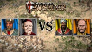 KI-Kampf | Hyäne und Saladin ️ Löwenherz und Inquisitor | Custom AIs | Stronghold Crusader