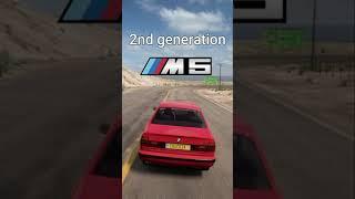 BMW M5 evolution in Forza horizon 5