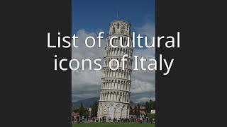 List of cultural icons of Italy