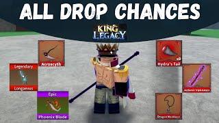 Every Item Drop Chance in King Legacy