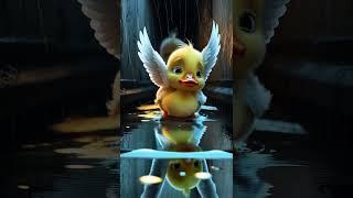 White Chick’s Brave Rescue Mission – Baby Duck Saved!#WhiteChicksss#AnimalRescue