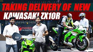 Taking delivery of New Kawasaki ZX10R | Sandeep Nadimpalli | Telugu |