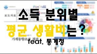 내 소득과 지출은 몇 프로일까? 내 생활비 이대로 괜찮은가? (feat. 통계)