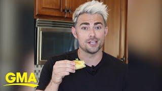 Jonathan Bennett makes ‘Aaron Samuel’s Actual Mom’s Stuffed Chicken Shells’ l GMA Digital