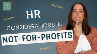 Not For Profit Organizations - HR & Culture