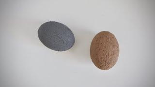 HOW TO MAKE TEXTURED STONE EFFECT CONCRETE EASTER EGGS | Grey & Brown | Spring Diys