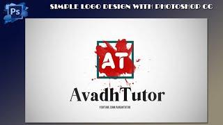 Simple Logo Design With Photoshop CC || avadh tutor