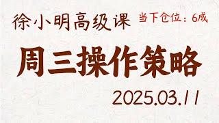 徐小明周三操作策略 | A股2025.03.11 #大盘指数 #盘后行情分析 | 徐小明高级网络培训课程 | #每日收评 #徐小明 #技术面分析 #定量结构 #交易师