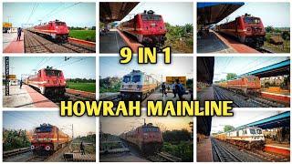 9 In 1 High Speed ICF Trains Compilation of Howrah Mainline || Doon+Kaviguru+Mayurakshi+Hool Etc. 