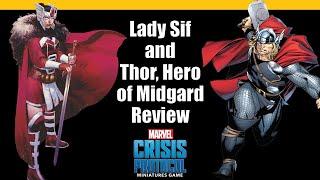 Lady Sif and Thor, Hero of Midgard Review for Marvel Crisis Protocol