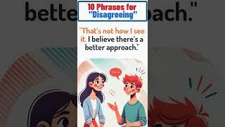 10 Phrases for Disagreeing #shortsfeed #shorts #learnenglish #english #englishlanguage