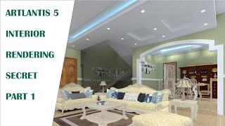 INTERIOR RENDERING WITH ARTLANTIS 5 part 1