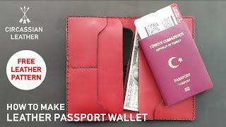 FREE PASSPORT LONG WALLET TEMPLATE PDF FILE - DOWNLOAD