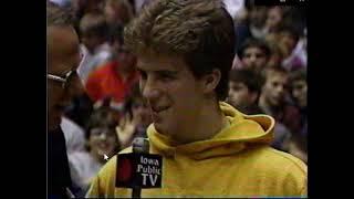 1987 3A 126 Finals: Dan Knight (Clinton) vs. Andy Price (Burlington) DAN KNIGHT'S 4TH TITLE!!!