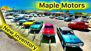 Classic American Muscle Cars Maple Motors Update For Sale 10/14/24 Hot Rods USA Rides Oldschool