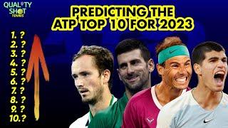 2023 ATP Top 10 Ranking Prediction | QualityShot Tennis