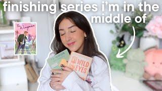 finishing series I'm in the middle of spoiler free reading vlog