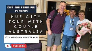 Hue Citadel with Australian on 30th Wedding Aniversary Day |Lucky Tour Guide