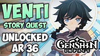 Carmen Dei Chapter : Act I - Genshin Impact Venti Story Quest Gameplay (No Commentary)