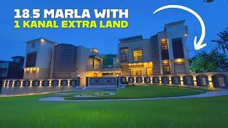 Inside a 18.5 Marla 108 ft front corner 1 Kanal Extra Land & | For sale in Rawalpindi bahria town