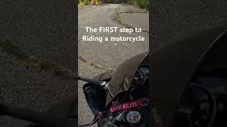 The FIRST step to riding a motorcycle #motorcycle #learntoride #beginner