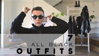 All Black Capsule Wardrobe: 7 Outfits, One Color.