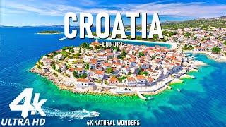 Croatia 4K - Adriatic Beauty, Historic Towns, Pristine Beaches With Calming Music - 4K UHD Video