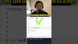Coding tips - Dictionary vs Set (Python) #shorts