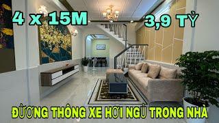 Bán nhà Quận 12(794) trục đường nhánh hà huy giáp đường thông xe hơi ngủ trong nhà 4 x 15M Quá rẻ