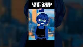 SAFEST COUNTRY IN THE WORLD.. ib:@cyclopentasiloxane#countryhumans #animation #safestcountries #xane