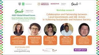 Workshop session: Collaboration between Governments and SSE Actors in Achieve a Sustainable Society