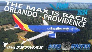 The FIRST GOOD 737 MAX for FS2024! iFly 737 MAX | Southwest: Orlando - Providence | Real 737 Pilot
