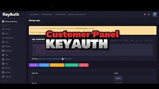 KeyAuth Customer Panel