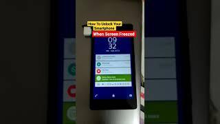 How To Unlock Your Smartphone When Screen Is Freezed #shorts #techwiserabhay #androidtricks #android
