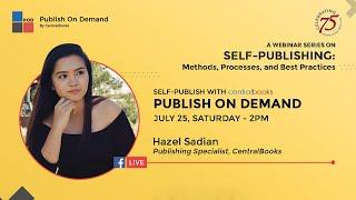 A Webinar Series on Self-Publishing: Self-Publish with Centralbooks - with our Publishing Specialist