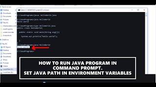 how to run java program in command prompt 2022