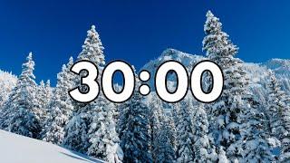 30 Minute Winter Countdown Timer With Relaxing Music ️