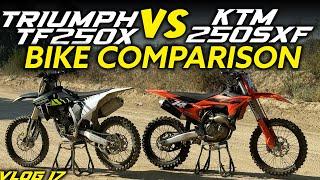 TRIUMPH TF250X VS KTM 250SXF -Dirt Bike Vlog 17