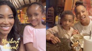 Kenya Moore Takes Daughter Brooklyn & Baby Brother Out For Hibachi To Celebrate Her 6th B-Day! ‍