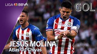 Gol de J. Molina | Atlas 0 - 1 Guadalajara | Liga BBVA MX - Clausura 2020  - Jornada 9