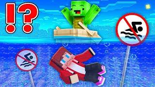 Why Did Mikey Left JJ at Sea ?! - in Minecraft Challenge Maizen JJ Mikey!