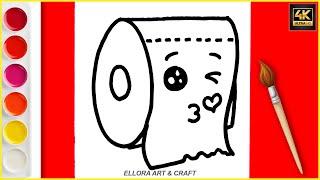 How to draw a cute Tissue very easy, Ellora Art & Craft