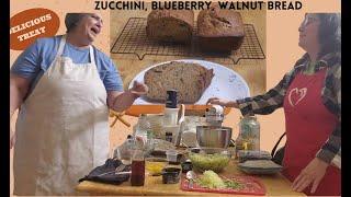 AMAZING ZUCCHINI, BLUEBERRY, WALNUT BREAD RECIPE.