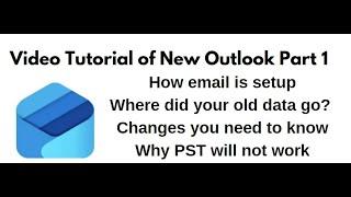 Tutorial and Review of the New Outlook Part 1