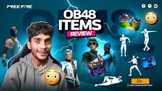 OB48 ALL ITEMS REVIEW  Garena Free Fire