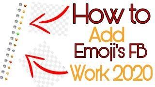 How to add emoji's in Facebook work | add emoji's FB work new trick 2020