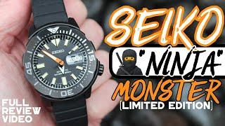SEIKO "Ninja" Monster Limited Edition (SRPH13) Black Series | Full Review