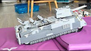 The biggest motorised Lego® Ratte tank